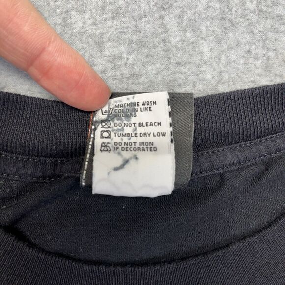 Harley Davidson T-Shirt Men’s 2XL Black USA Made 2007 Front Back Graphic Y2K - Picture 6 of 12